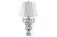 Ceramic Lattice Urn Lamp