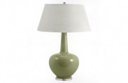 Porcelain Lamp With Acrylic Ba